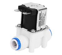 Electric Solenoid Valve, 24VDC 3/8 N/C Plastic Electric Solenoid Valve Quick Connection Electric Solenoid for Water Purifier Easy to Assemble