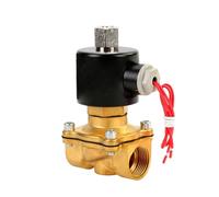 Electric Solenoid Valve, Brass 2-Way, Multiple Sizes 1/4"-1", Multi-Voltage 12V-220V AC/DC, Normally Open (1-1/2" 110VAC BSP)