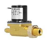Electric Solenoid Valve Brass Control Valve, DC 24V, Thread Type Ф3 - Durable Brass, Ideal for Neutral Gas and Liquid Control