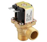 Electric Solenoid Valve DC 12V, Brass Water Inlet Switch, DN15 G1 / 2 Normally Closed - Durable and - Proof, Ideal for Irrigation and Solar Water Heaters
