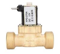 Electric Solenoid Valve, G3/4" Normally Open Brass Solenoid Valve, Electromagnetic Valve Water Valve, Water Inlet Switch, Easy to Install(DC12V)