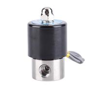 Electric Solenoid Valve N/C Stainless Steel 304 Normally Closed DC 12V G1/4 for Water Air Oil Gas Transfer Automatic Cleaning Systems Solar Heaters Garden Irrigation