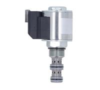 Electric Solenoid Valve, Replacement Solenoid Valve for CAT 304E 303.5E Excavator, Alloy Steel 12V Compact Solenoid Valve with Fast Response for Harsh Conditions