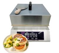 Electric Souffle Making Machine, Electric Dorayaki Baker Pancake Souffle Maker Machine, 60~240℃ Adjustable Temperature with Stainless Steel Cover, for Restaurants, Bakeries Singlehead