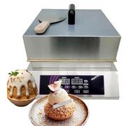 Electric Souffle Making Machine Stainless Steel Dorayaki Baker Commercial Souffle Muffin Pancake Maker Non-Stick Copper Plate 60-240℃ Temperature Control Electric Griddle Singlehead