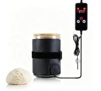 Electric Sourdough Starter Warmer Jar Heating Wrap with UK Plug, Adjustable Temperature 5-45℃ NTC Sensor Bread Proofer Heating Wrap for Dough Fermentation, Kombucha, Yogurt & Wine Making (47×12.7cm)