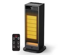 Electric Space Heater, 2000W PTC Fast Portable Room Heater with Remote and Thermostat, 4 Modes, Overheating & Tip-Over Protection, Electric Heaters for Indoor Use, Equipped with Humidifier Function