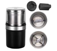 Electric Spice Blender, 200W Electric Wet and Dry Grinder with Removable Stainless Steel Bowl for Coffee Bean, Spices, Herbs, Nuts, Grains, Seeds