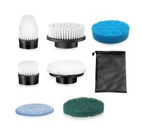 Electric Spin scrub brush replace heads 7 in 1 Cleaning Brush, for Electric Spin Scrubber of ANS-8051A/8050 Power Shower Scrubber,for Household and Heavy Oil Pollution Cleaning Accessory