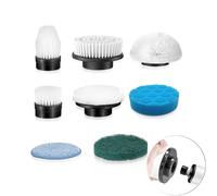 Electric Spin scrub brush replace heads 8 in 1 Cleaning Brush, for Electric Spin Scrubber of ANS-8051A/8050 Power Shower Scrubber,for Household and Heavy Oil Pollution Cleaning Accessory