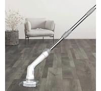 Electric Spin Scrubber, Cordless Power Cleaning Brush with Long Extendable Handle, Rechargeable Bathroom Cleaner with 3 Brush Heads and Sponge Head