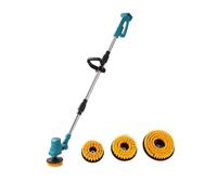 Electric Spin Scrubber for Makita 18V, 1800RPM Foldable Brush | Telescopic Handle, 90° Adjustable Head, Multiple Brush Heads, Bathroom Tile Floor Cleaning, Home Care, DIY Users