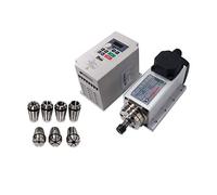 Electric Spindle, CNC Machine Tool Spindle 1500w 1.5kw 24000RPM ER11 air cooling motor VFD 7 pcs ER11 collets（1-7mm）(RP VFD Option 4)