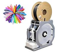Electric Spool Rewinder - 3D Filament Respooler with Smart Start/Stop, Tangle-Free Transfer for 3D Printing, Welding, & Textile Art