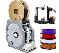 Electric Spool Rewinder, 3D Filament Respooler with Smart Start/Stop, Tangle-Free Wrap, Compatible with 1kg Spools, Universal Wire and Welding Thread Winder