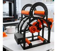 Electric Spool Winder for 3D Printing, 20cm Spools, Removable Modular Design, Handle for Easy Operation, Tangle-Free Solution for Textile Artists