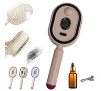Electric Spray Air Cushion Massage Comb Red Light Nano Mist Steam Brush Retractable Self Cleaning Hair Oil Applicator Comb with Measuring Cup Wet Dry Anti Static Travel Hair Brush