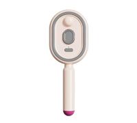 Electric Spray Brush Misting Hair Brush with Water Spray Anti Static Detangling Comb for Reducing Frizz Smooth Styling Travel and Daily Use Type C Rechargeable Pink