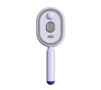 Electric Spray Brush Misting Hair Brush with Water Spray Anti Static Detangling Comb for Reducing Frizz Smooth Styling Travel and Daily Use Type C Rechargeable Purple