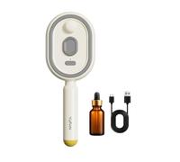 Electric Spray cushion Brush, USB Rechargeable Misting Massage Comb with Water Spray, Self-Cleaning Steam Comb for Frizz Control, Scalp Massage, Curly Hair and Travel Gift Set B