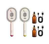 Electric Spray cushion Brush, USB Rechargeable Misting Massage Comb with Water Spray, Self-Cleaning Steam Comb for Frizz Control, Scalp Massage, Curly Hair and Travel Gift Set D