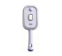Electric Spray Hair Brush with Essence Cup, Rechargeable Detangling Tool with Mist Function, Static Control Smoothing Comb for All Hair Types, Portable Scalp Massager Purple A