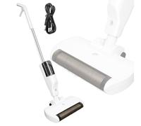 Electric Spray Mop, Cordless Wet Dry Vacuum Cleaner, 60min Runtime, Blue Light, with 550ML Water Tank & 500ML Dust Container, Handheld Scrubber Floor Polisher for Hardwood, Tiles