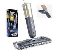 Electric Spray Mop with On-Demand Trigger Spray, Battery Powered Mop Kit Floor Cleaner Starter Kit with 2 Reusable Replacement Pads & 720ML Refillable Bottle Safe for Laminate Vinyl Wood and Marble