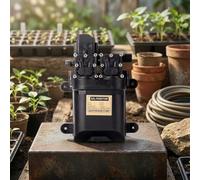 Electric Sprayer Pump, 12V Automatic Shut-Off Diaphragm Water for Garden Irrigation, Car Washing and Orchard Spray, Black