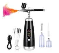 Electric Sprayer Set Makeup Airbrush Kit with Compressor 36PSI Portable Wireless with 2600mAh Rechargable Extension Nozzle for Beauty, Food Decoration, Car Decor etc