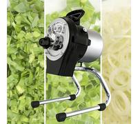 Electric Spring Onion Slicer, Scallion Cutter & Vegetable Shredder, 1-5mm Thickness, Stainless Steel Blade, 6000bpm for Garlic/Ginger/Chili/Potato