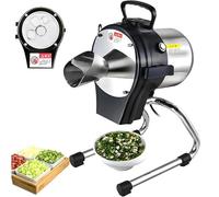 Electric Spring Onion Slicer Scallion Cutter Vegetable Shredder for Garlic Ginger Chili Potato, 1-5mm Thickness, 6000BPM