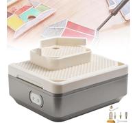Electric Stained Glass Grinder, Desktop Glass & Ceramic Grinding Tool Kit, Diamond Wet Grinder, Suitable for DIY Crafts