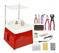 Electric Stained Glass Grinder, Mini DIY Grinding Tool, 65W Portable Kit with Diamond Bits and Splash Baffle for Precision Crafting