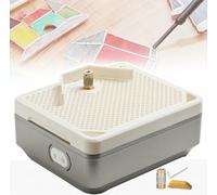 Electric Stained Glass Grinding Machine,for DIY Craft,Desktop Glass & Ceramic Grinding Tool Kit,w/Dustproof Baffle