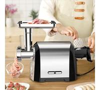 Electric Stainless Steel Multifunctional Meat Grinder - Powerful Commercial Grade for Efficient Grinding and Chopping