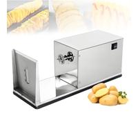 Electric Stainless Steel Potato Spiral Slicer Machine - Tornado Cutter for Twisted Chips & Curly Fries - Ideal for Home & Commercial Use - Easy Potato Chipper & Fry Maker