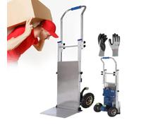 Electric Stair Climber - Foldable Aluminum Loading Board for Moving Heavy Furniture, Three-Layer Design with Gloves Included
