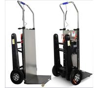 Electric Stair Climber Heavy Object Sack Truck Removable Battery Load Capacity for Straight Curved Stairs Effortless Heavy Load Transport Electric Stair Climbing,A