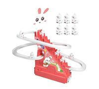 ＡＷＨＡＯ Electric Stair Climber Slide Toy Slide Funny Educational Toy with Music Light for Gift Preschool, 12 Rabbits