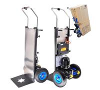 Electric Stair Climber Trolley, 1200W Heavy Duty Steel Sack Barrow, 400 Kg Load Capacity, Removable 48V/36Ah Battery, Portable Stair Climbing Solution
