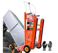 Electric Stair Climbing Dolly, 600w/800w/1200w Powered Electric Stair Climbing Hand Trucks Dolly Cart,37.40in Extended Tracks, With A Control Panel&A Pair Of Gloves load-bearing661lb
