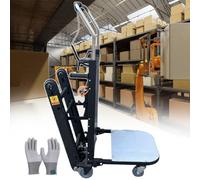 Electric Stair Climbing Dolly Heavy Duty with Rubber Tracks, Folding Hand Truck, Removable 12 Ah Battery, 260 KG Max Load for Moving Heavy Objects Up and Down Stairs