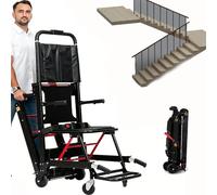 Electric Stair Climbing Hand Truck, Portable Foldable Crawler for Elderly Patient Mobility,Aluminum Alloy, Load 160 kg,High-Capacity Lithium Battery
