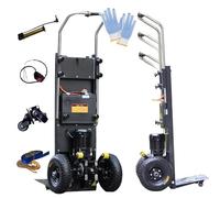 Electric Stair Climbing Hand Trucks,Stepless Speed Regulation/Brushless Motor,Battery Power Display,150-400kg Capacity,Furniture Electric Stair Climber 24AH
