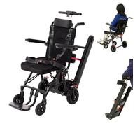 Electric Stair Climbing Lightweight Folding Lift Wheelchair, Stair Climbing and Descending Stairs, for The Elderly Disabled 150Kg Bearing