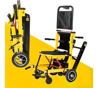 Electric Stair Climbing Wheelchair Trolley, Folding Portable Lift for Disabled and Elderly, Load Capacity 353lb, Mobile Stair Chair