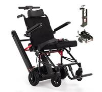 Electric Stair Climbing Wheelchair with Hand Wheelchair Combination, Lightweight Folding Design for Up and Down Stairs, Max Load 330lb