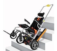 Electric Stair Lift Chair, Portable Stair Wheelchair Lifts Aluminium Alloy Stair Chair Lifts, Folding Stair Climber with Powered Crawler for Elderly