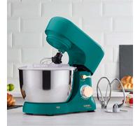 Cooks Professional Stand Mixer 1000W with 8 Speeds & Pulse Function, 4.5L Stainless Steel Mixing Bowl, Splash Guard, Whisk, Beater & Dough Hook | Electric Kitchen Mixer for Cakes, Bread, Baking | Teal